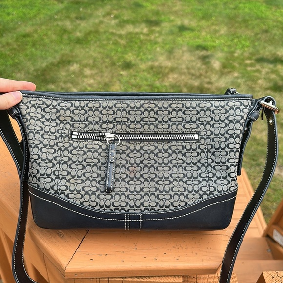 Coach F10945 Soho Hamptons Signature Mini Adjustable Shoulder Bag Black - Picture 3 of 16